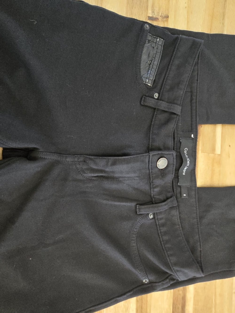 Calvin Klein Black Stretchy Jeans/Jegging